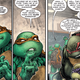 Illustration for article titled The iBatman/Teenage Mutant Ninja Turtles/i Crossover Has Had Its Mandatory Hero Fight, and It Is Fantastic